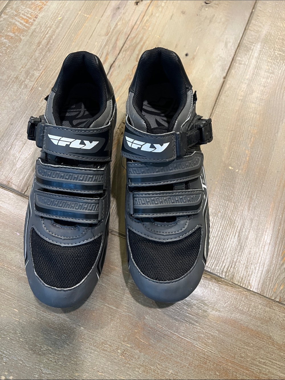 Fly Racing Black Gray Cycling Shoes